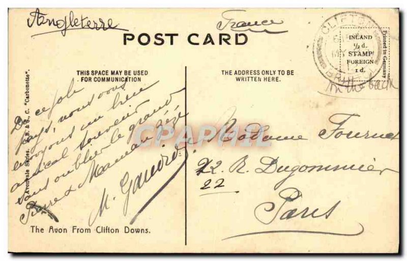 Postcard From The Avon Old Clifton Downs