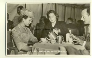 b1158 - Film Actress - Jean Simmons with Ingrid Bergman - postcard