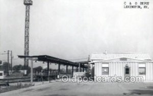 C and O Depot, Lexington, KY, USA Kodak Real Photo Paper Train Railroad Stati...