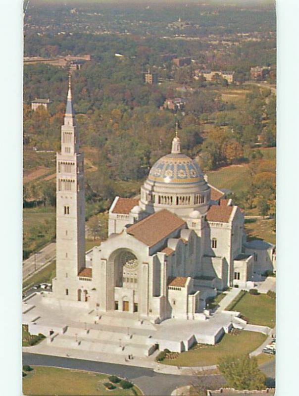 Shrine of Immaculate Conception Washington DC Latin Cross Christ Postcard # 7550