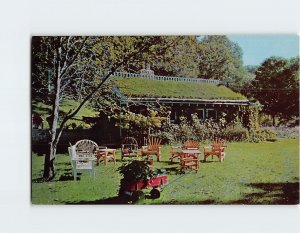 Postcard Sod Roof Cabin, Little Norway, Blue Mounds, Wisconsin