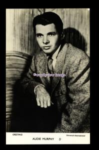 b6436 - Film Actor - Audie Murphy D - Universal Inter. - plain back - postcard