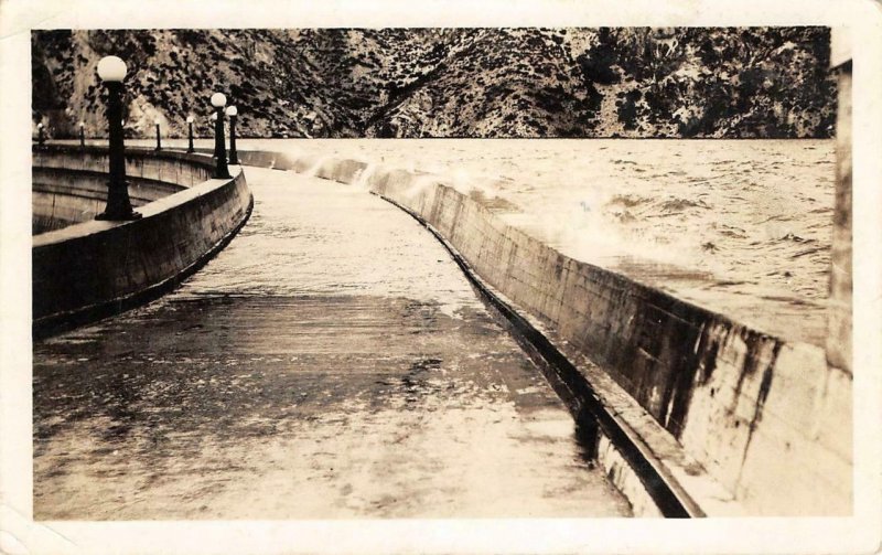 RPPC ARROWROCK DAM Boise, Idaho 1915 Vintage Postcard