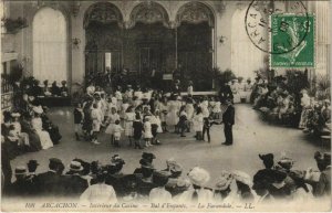 CPA ARCACHON-Intérieur du Casino-Bal d'Enfants-La Farandole (27719)