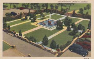 Indiana Hammond City Hall Garden 1946 Curteich