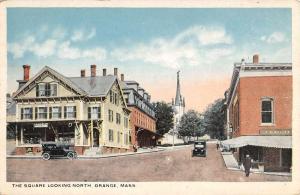 Orange Massachusetts The Square Historic Bldgs Antique Postcard K28211