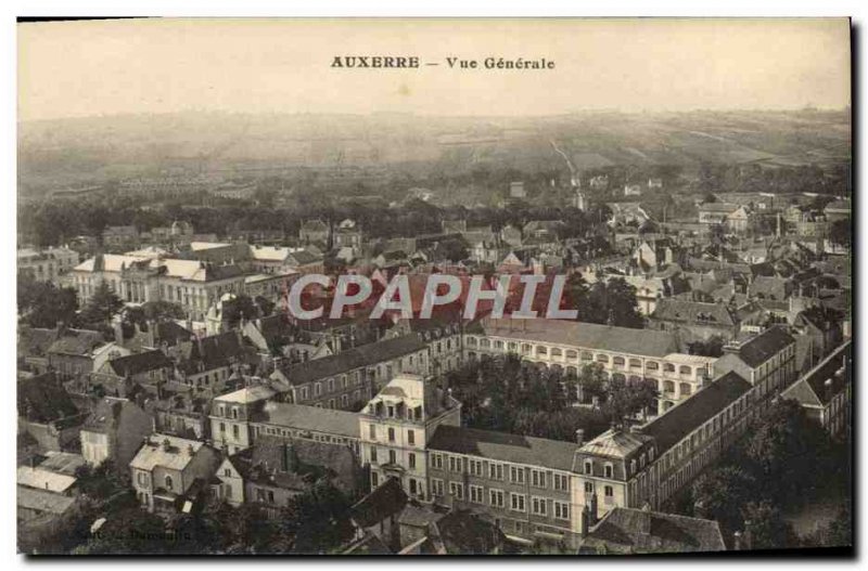 Old Postcard Auxerre Vue Generale