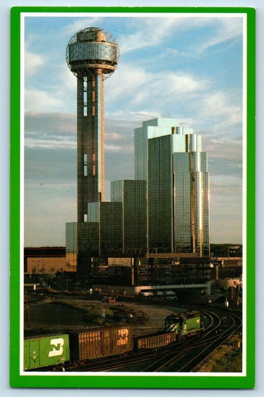 Dallas Texas Postcard Hyatt Regency Dallas Reunion Flagship Hotel c1960 Vintage