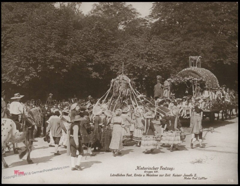 Austria 1908 Kaiser Franz Joseph Huldigungs Festival RPPC Thanksgiving Jos 94844