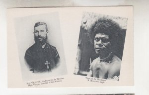 PAPUA NEW GUINEA,  c1910 ppc. Mgr. VERJUS & Mountain Native,Sacred Heart Fathers