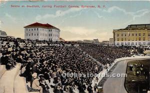 Scene at Stadium during Football Games Syracuse, NY, USA Stadium 1915 