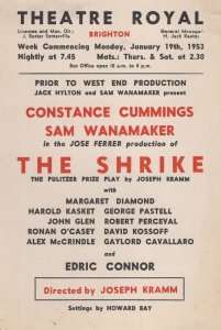 The Shrike Constance Cummings Brighton Theatre Old Flyer