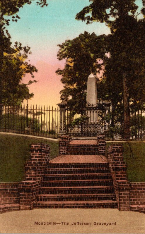 Virginia Charlottesville Monticello Home Of Thomas Jefferson The Jefferson Gr...