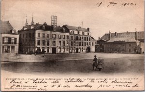 France Charleville Place Carnot Vintage Postcard C015