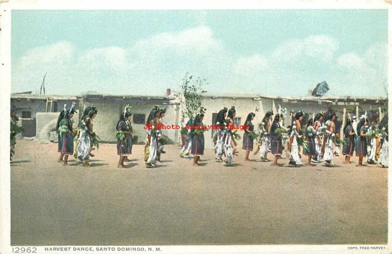 Native American Keres Indians, Harvest Dance,Pueblo of Santo Domingo,Fred Harvey