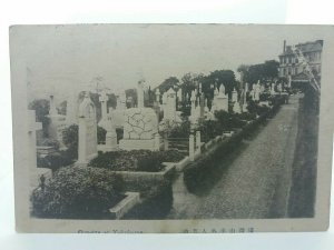 Cemetery at Yokohama Japan Vintage Antique Postcard c1909