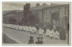 Excellent Procession RP PPC Unposted, Possibly Lancashire Mill Town Whit Walk