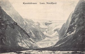 NORWAY NORGE~KJENDALSBRAEEN LOEN NORDFJORD~1906 J K MAURSAETH PHOTO POSTCARD