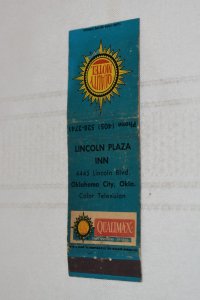 Lincoln Plaza Inn Qualimax Oklahoma City OK 20 Strike Matchbook Cover