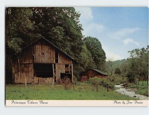 Postcard Picturesque Tobacco Barns, North Carolina