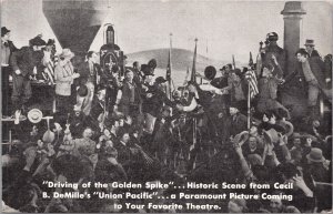 PC Driving of the Golden Spike Scene Cecil B. DeMille's Union Pacific movie