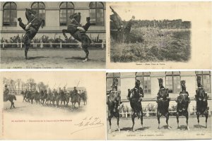 SAUMUR MILITARY HORSE CAVALRY SCHOOL FRANCE 168 Vintage Postcard (L3457) 