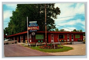 Vintage 1965 Advertising Postcard Wolfram's Dells Gateway Motel Wisconsin Dells