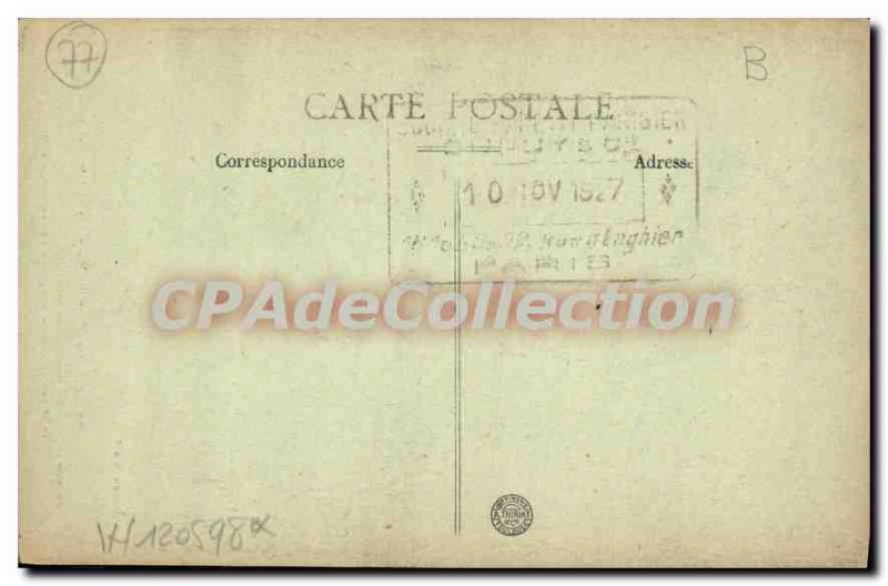 Old Postcard Provins La Tour Du Executioner 1788