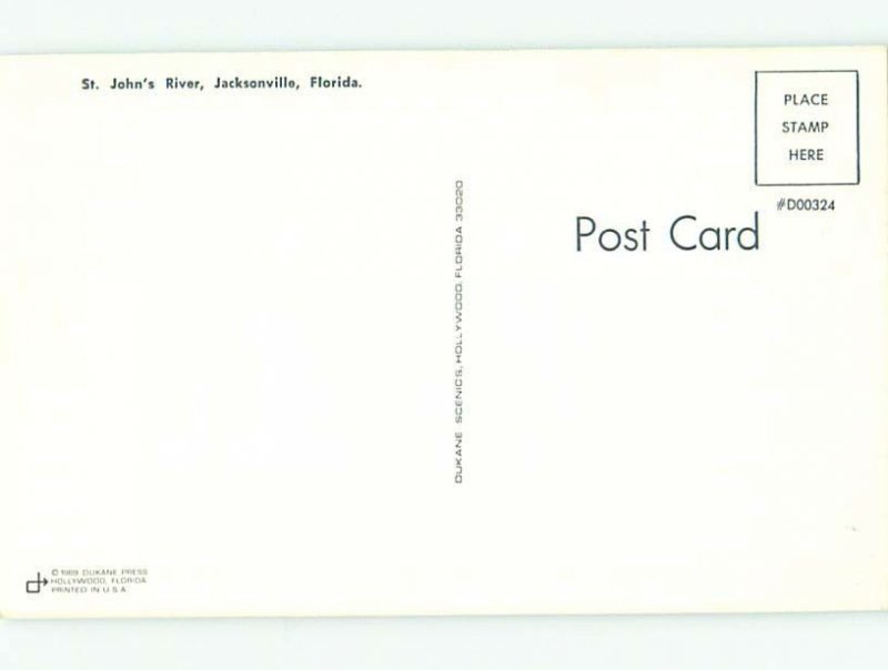 Pre-1980 RIVER SCENE Jacksonville Florida FL AE5479