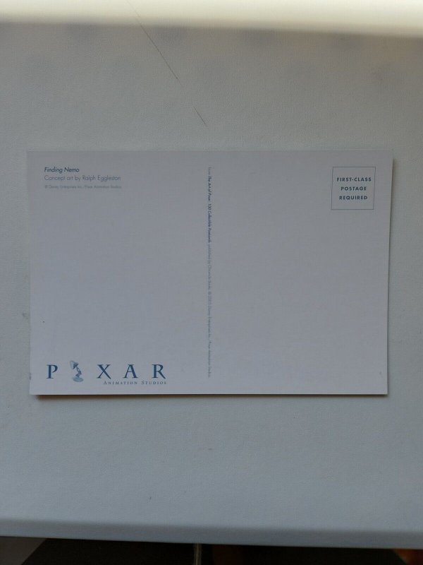 Finding Nemo Underwater Sewer Concept Art by Ralph Eggleston Pixar Postcard