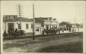 Rio Gallegos Argentina Calle Roca Street Scene c1915 Real Photo Postcard