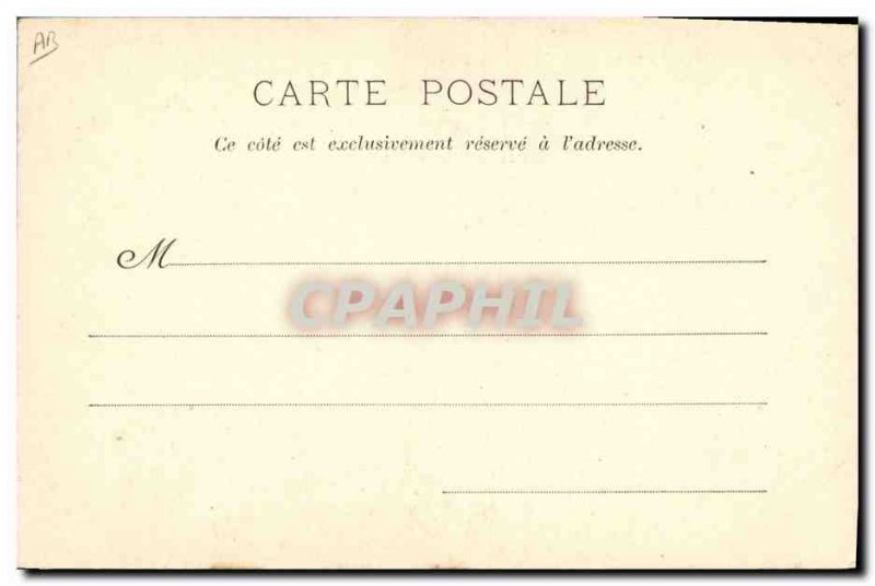 Old Postcard The baker Dog Cat