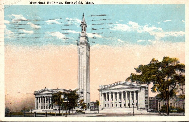 Massachusetts Springfield Municipal Building 1921