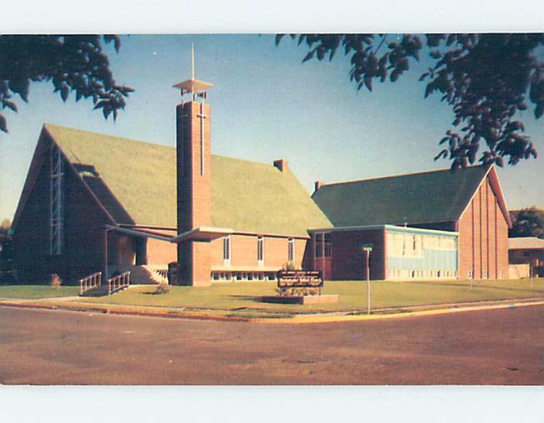 Unused Pre-1980 CHURCH SCENE Medicine Hat Alberta AB A6568