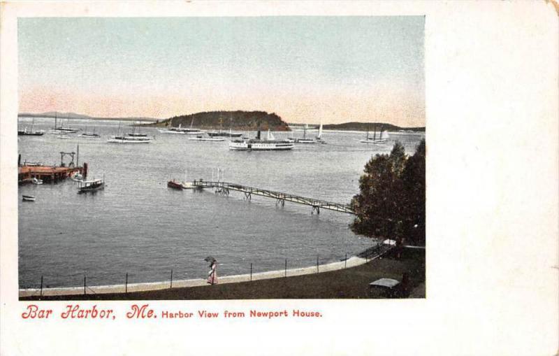 Maine Bar Harbor, Harbor view from Newport House