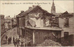 CPA LE CATEAU - La rue de France (136359)