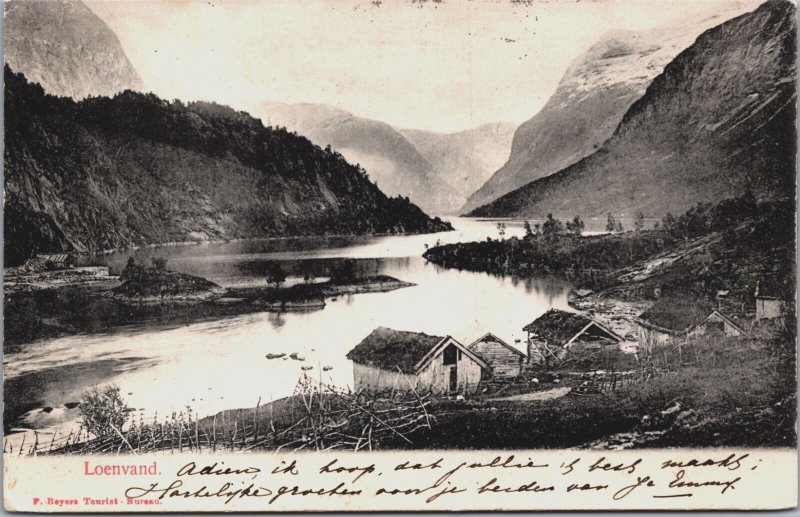 Norway Loenvand Vintage Postcard C082