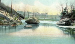 Circa 1905-10 Sphinx Rock in Cascade Park, Elyria, Ohio Vintage Postcard P5