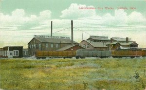 C-1910 Factory Industry Southwestern Ironworks Guthrie Oklahoma Postcard 20-1798