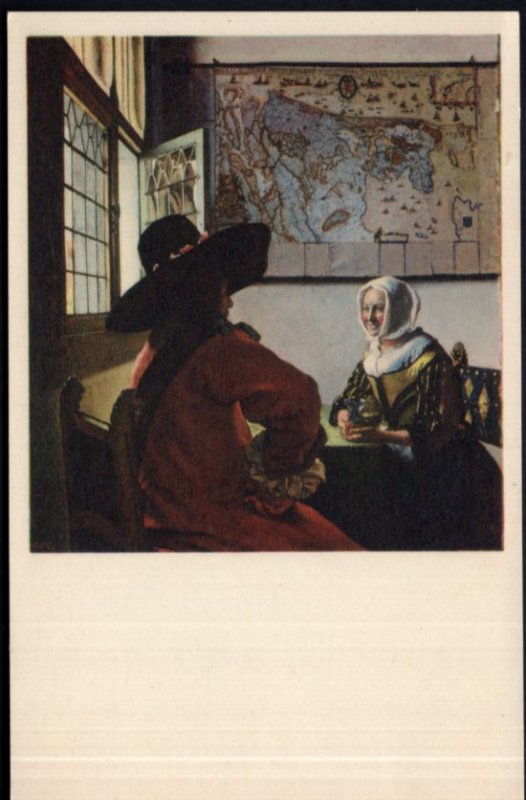 Officer and Laughing Girl Jan Vermeer The Frick Collection NY - Und/B Vintage