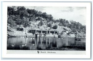 c1950's Swan River Lake Frank Philips Ranch Woolaroc Oklahoma Vintage Postcard