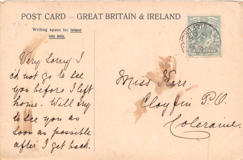 KILLARNEY IRELAND UK EAGLE'S NEST MOUNTAIN POSTCARD 1905