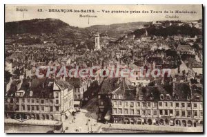 Old Postcard Besancon Les Bains Vue Generale Des Tours Jack De La Madeleine