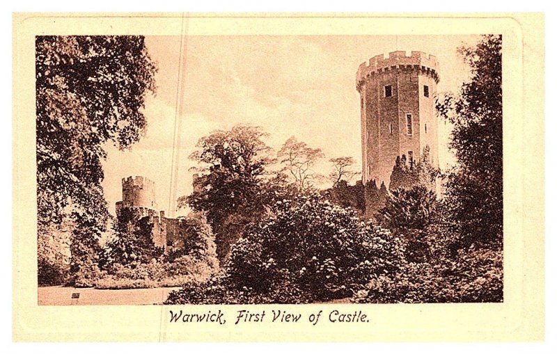 Warwick, First View of castle