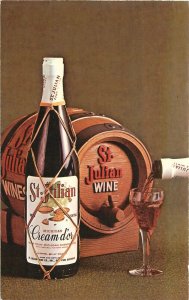 Postcard 1960s St. Julian Michigan Wine advertising non postcard back 22-12594