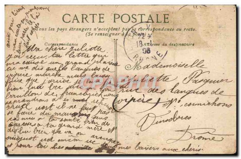 Postcard Old Main Entree Lyon's Tete d4Or Park