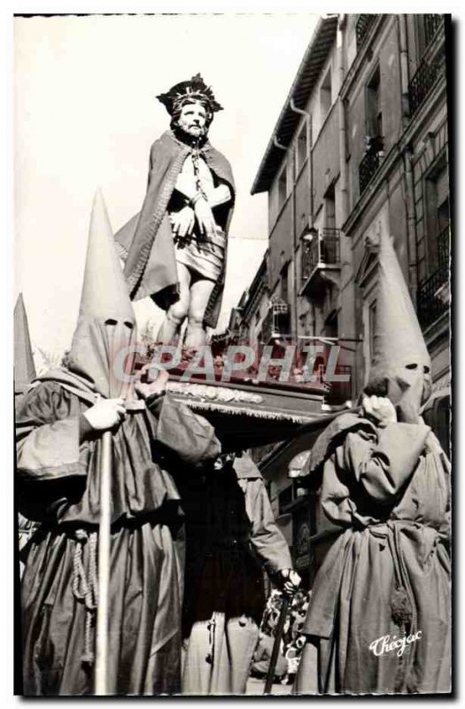 Postcard Modern Perpignan Holy Week procession in Roussillon La Sanch L & # 3...