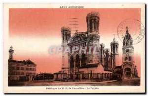 Old Postcard Lyon Artistic Basilica of Our Lady of Fourviere