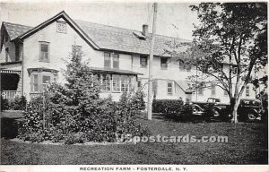 Recreation Farm - Fosterdale, New York NY Postcard