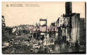 Old Postcard Belgium Leuven Ruins street Diest